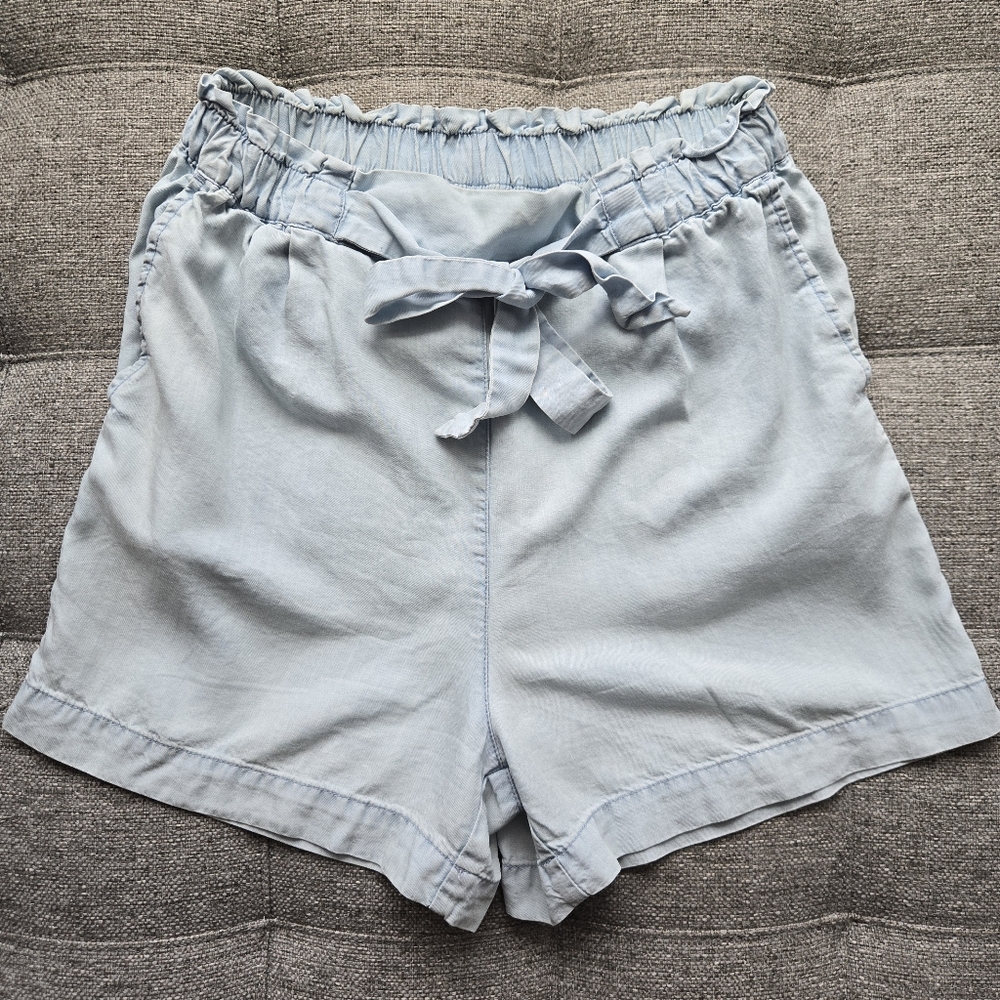 H&M Light Blue High Waist Women's Shorts
